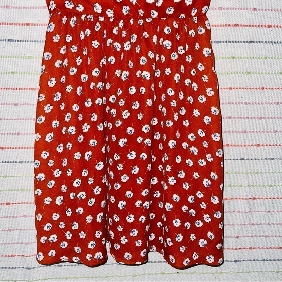 Xhilaration  NWOT Burned Orange Floral Dress - Picture 4 of 10